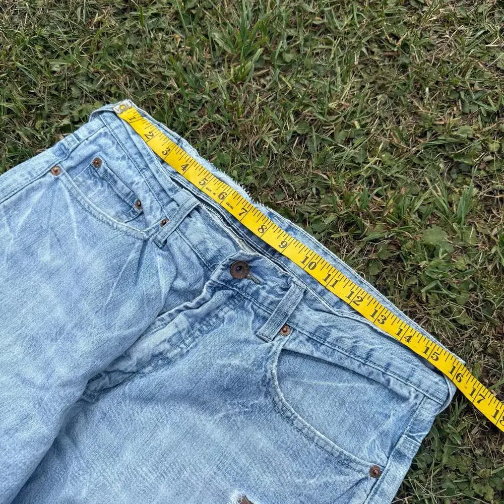 Urban Up Premium Denim Straight Leg Distressed Jeans Men's 32x30